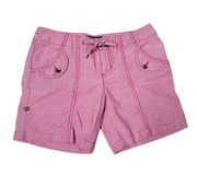 Vans Off The Wall Juniors Women’s Pink Drawstring Close Shorts Size 5