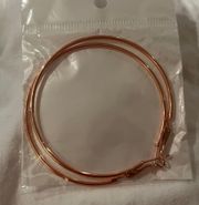 big rose gold hoop earrings 