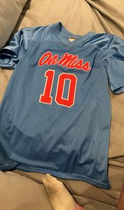 Rebel Rags Powder Blue Ole Miss Jersey 