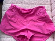 High Rise Sonic Pink Speed Up Shorts