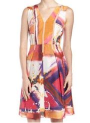 Rachel Roy Orchid Pleated Dress, size 4