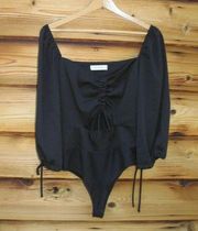 Black Off the Shoulder Bodysuit