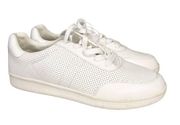 Old Navy Women's White Leather Lace Up Ankle Classic Sneaker Shoes Size 10 NWT