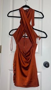 Rust Twist Dress