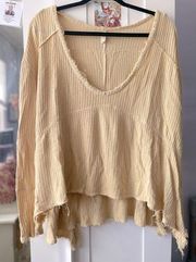 Free People  frayed tunic