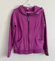 Lululemon  Women’s Pink Purple Full Zip Hooded Athletic Jacket Size 10