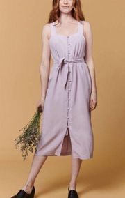 NWT Whimsy and Row Samantha Midi Dress In Lavender Purple Small