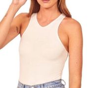 Reformation Audri Sleeveless Bodysuit in White