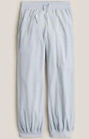 J. Crew Relaxed Velour Jogger Pant in Pale Sky Blue