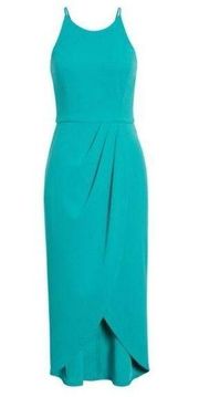 Charles Henry Tulip Womens Midi Dress