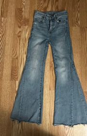 Blue Very Stretchy Western Jeans 