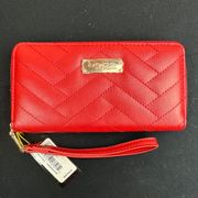 BeBe Los Angelos Red Quilted Wallet - NWT