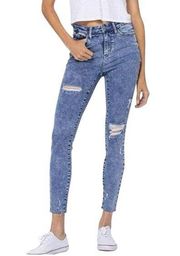 Judy Blue Lincoln Acid High Rise Skinny Fit Denim Jeans 9/29