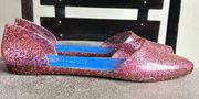 Jeffrey Campbell Havana Last D’Orsay Jelly Pink Flats Sz 9