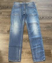 Pilcro Anthropologie Jeans Womens 27 Tall Blue Slim Boyfriend Stretch Casual