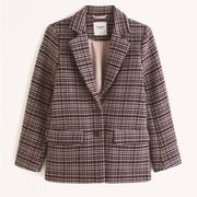 Wool Blend Blazer Coat