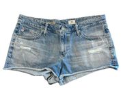 Women’s AG Adriano Goldschmied The Bonnie relaxed cut off denim shorts size 31