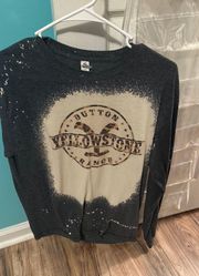 Vintage Yellowstone Bleached Long Sleeve Shirt 