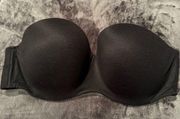 Victoria’s Secret Black Lined Strapless Bra Size 36D