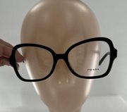 Prada Glasses Frame Women Black Big Oversized VPR 255-F 530 18 1AB-101 135