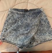 Denim Skort