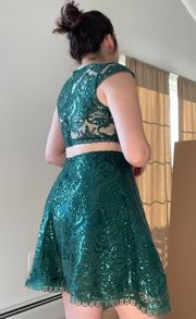 Green Short Homecoming / Formal Dress