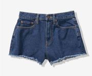 Victoria’s Secret High Waist Denim Frayed Shorts