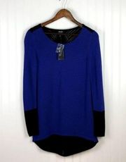 Nicole by Nicole Miller Sweater Womens Size Small Blue