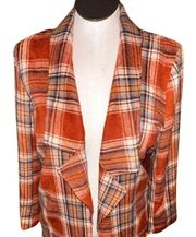 NWT Andreé by Unit Fall Plaid Blazer Size Large