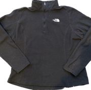 The North Face  Women’s Black Quarter Zip Fleece Pullover Winter Cozy size Large