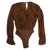 ✨ Reformation Brown Penny Bodysuit✨