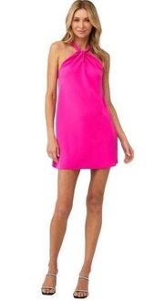 Wanda Silk Mini Dress Hot Barbie Pink Women’s US Size Medium