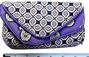 Vera Bradley Women’s Purple Floral Print Zipper Closure Clutch Size Small