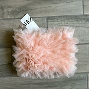 ZARA  ruffle tube top