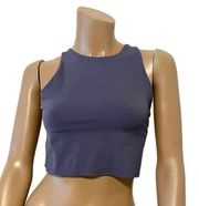 Athleta Conscious crop top built in shelf active sports bra TS 7057