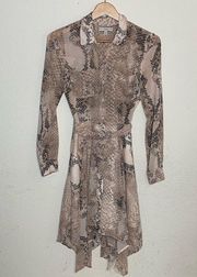 Dress/Cardigan Size XS Snake Skin Pattern