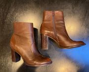 vintage brown leather boots