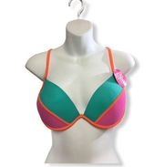 Hula Honey Color Block Bikini top size Large