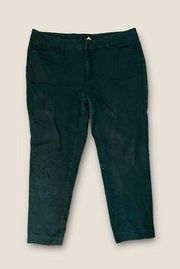 Faded Glory Skinny Chino Pant Dark Forest Green 16