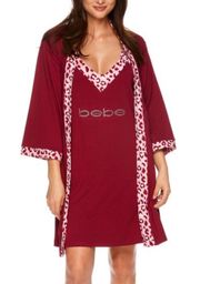 NWT  Red Two Piece Pajama Bath Robe Sleepwear