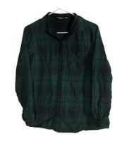 Old Navy Dark Green Flannel