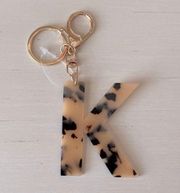 NWOT Altar d’state tortoise shell K initial key chain / key holder 