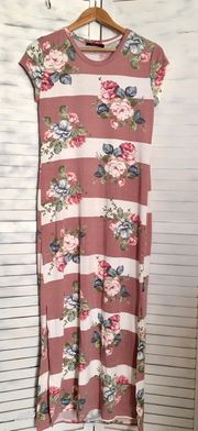 Floral Maxi Dress, Large