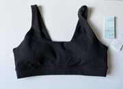 Zella Live In Ribbed Sports Bra Size Large L Black