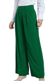 Micas Green Wide Leg Slacks Pants Size Large