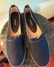 Women's new jeans moccasins.  Size 41.$30