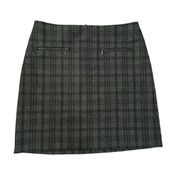 Katherine Barclay black & gray plaid knit pencil skirt size 6