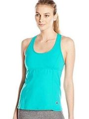 Trina Turk Recreation Active Racerback Padded Workout Activewear Tank Teal