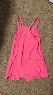 Pink Athletic Sleeveless Dress 
