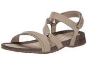 Cabrillo Crossover Leather Wedge Sandal, Sz 6.5